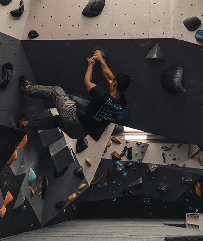 Escalada en rocodromo